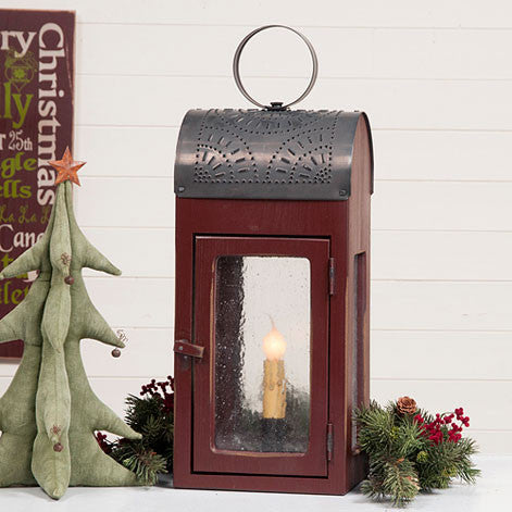 Lakeview Lantern in Sturbridge Red