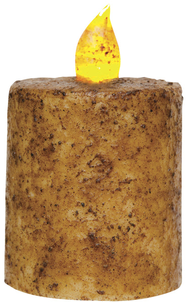 Burnt Ivory Timer Pillar - 2.5'' x 3''