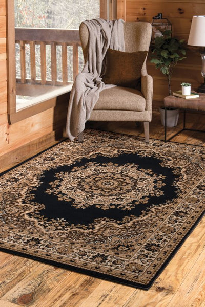 Dallas-Floral Kirman - Black