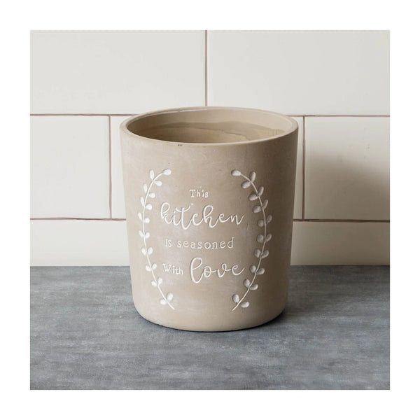 Cement Crock - This Kitchen Is Seasoned With Love