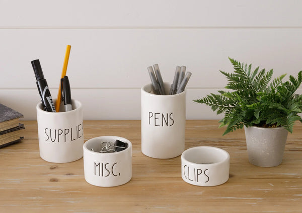 Ceramic Desktop Organizing Cups