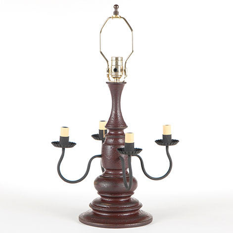 Bradford Lamp Base in Americana Red