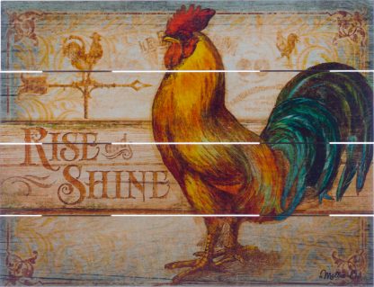 Rise & Shine Rooster Pallet Art