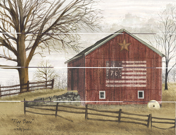 Flag Barn Pallet Art
