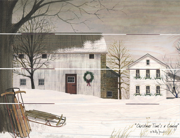 Christmas Time’s a Coming Pallet Art