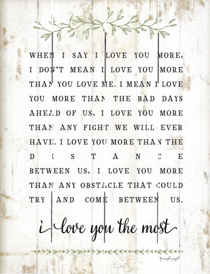 I Love You Most Pallet Art