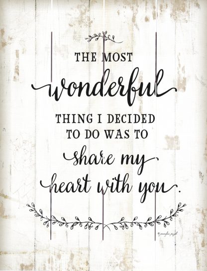 The Most Wonderful Things Pallet Art