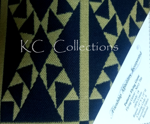 Flying Geese Navy Tan