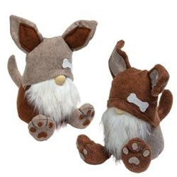 Dog Gnome Tan & Burnt Orange