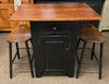 Amish Island - Mini Base with Large Top & Saddle Stools