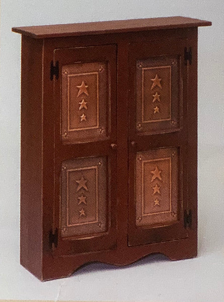 Pie Safe - 42" Double Door with Copper Star Tin Panels