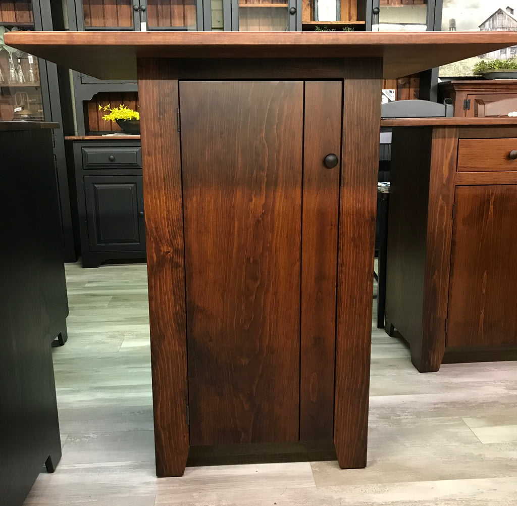 Amish Island - Mini Island Bar Height with XL Top