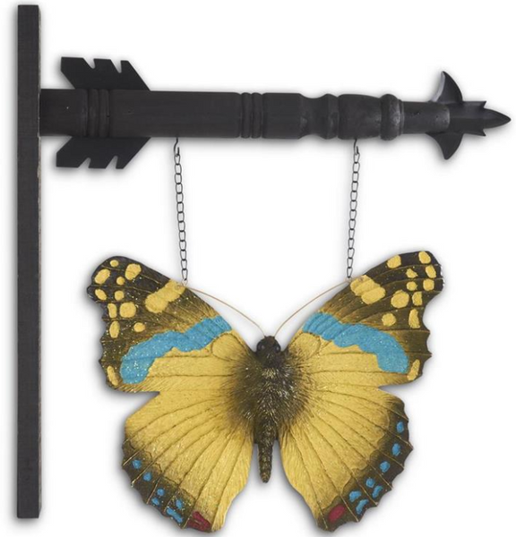 Black, Blue & Yellow Resin Butterfly Arrow Replacement