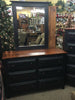 Dresser-6 Drawer - Black with Michael's Cherry