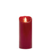 Mirage Smooth Pillar Candles - Red 3" Diameter