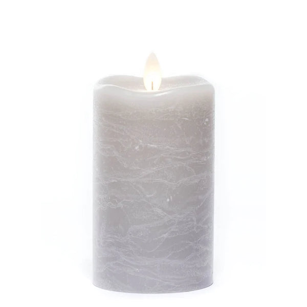 Mirage Frosted Rustic Pillar Candle