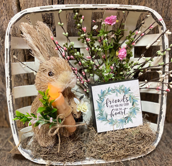 Bunny Tobacco Basket-Friends