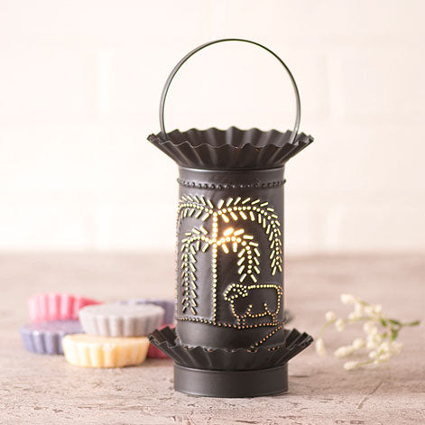 Mini Tartwarmer with Willow & Sheep in Kettle Black