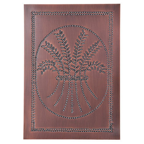 Vertical Wheat Cabinet Panels 10" x 14" -Copper