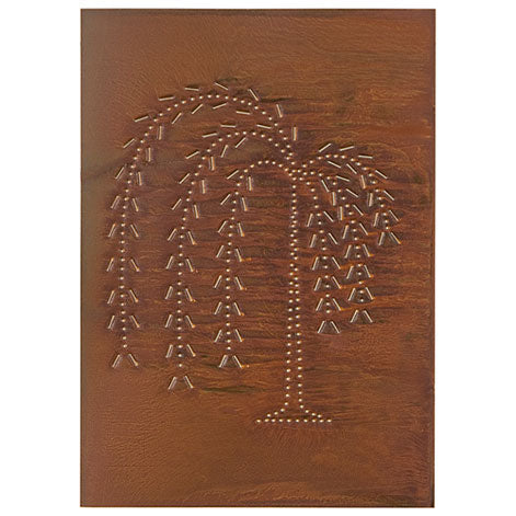 Vertical Willow Panel 10"x14" - Rustic Tin