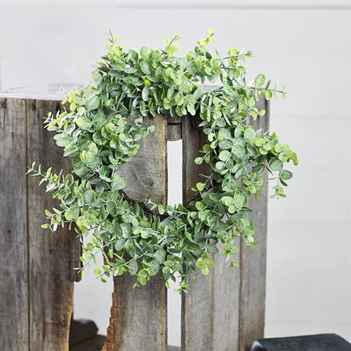 15" Eucalyptus Green Wreath
