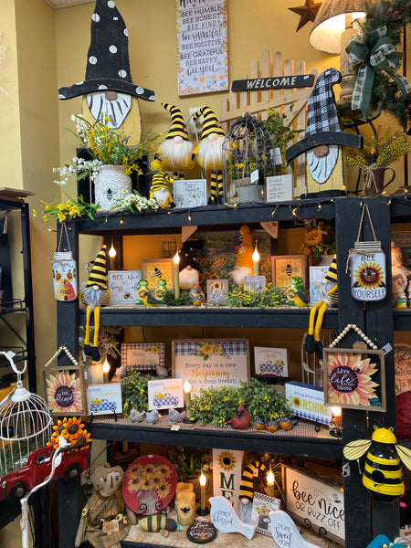 Bee Gnomes, Sunshine & Sunflowers