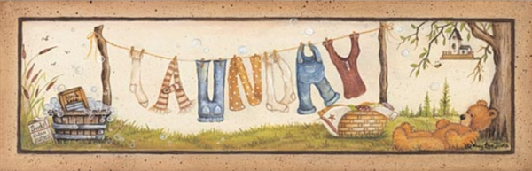 Laundry Framed Print