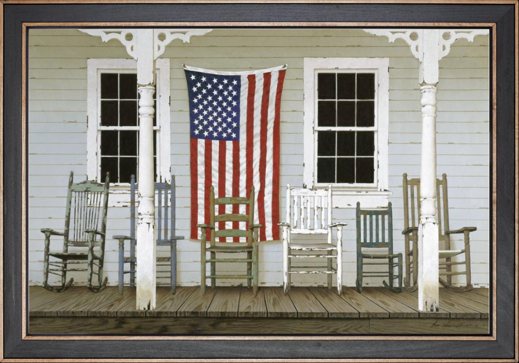 Chair Family with Flag