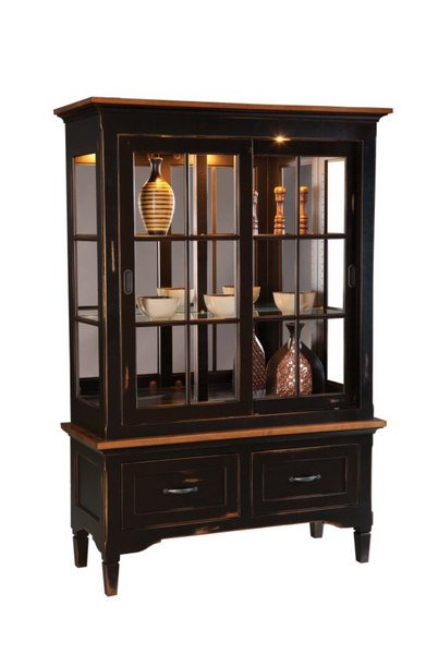 Lexington China Cabinet in Brown Maple Wood (330 Series)