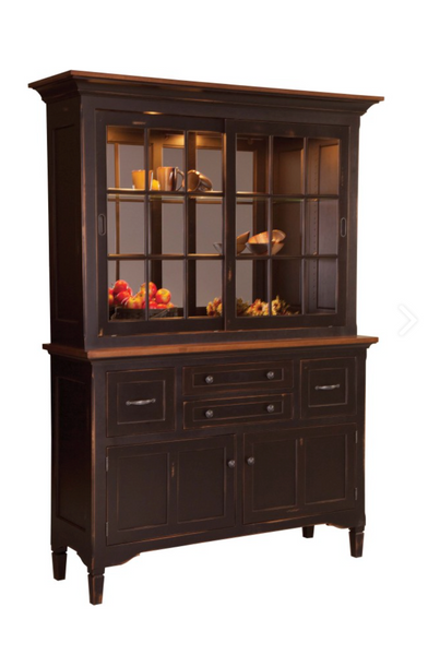 Lexington Hutch in Brown Maple Wood (330 Series)