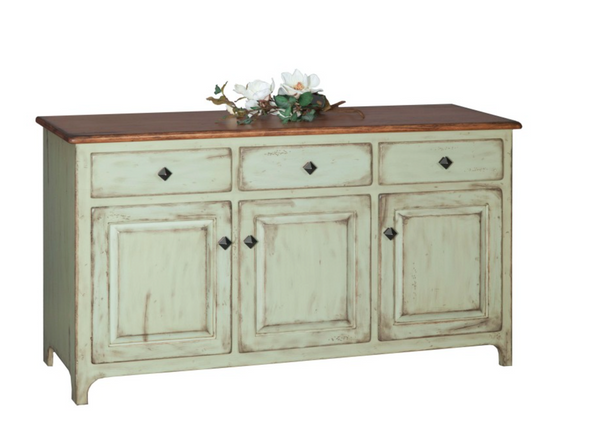 Plymouth 3-Door Buffet in Brown Maple Wood (216 Series)