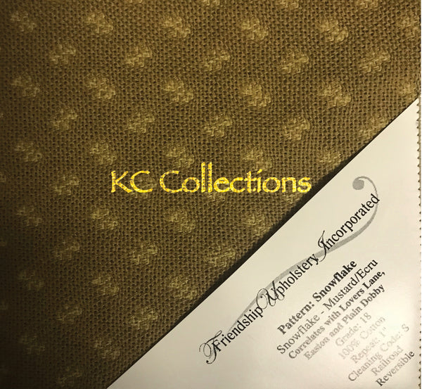 Snowflake Mustard/Ecru