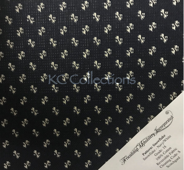 Snowflake Navy/White