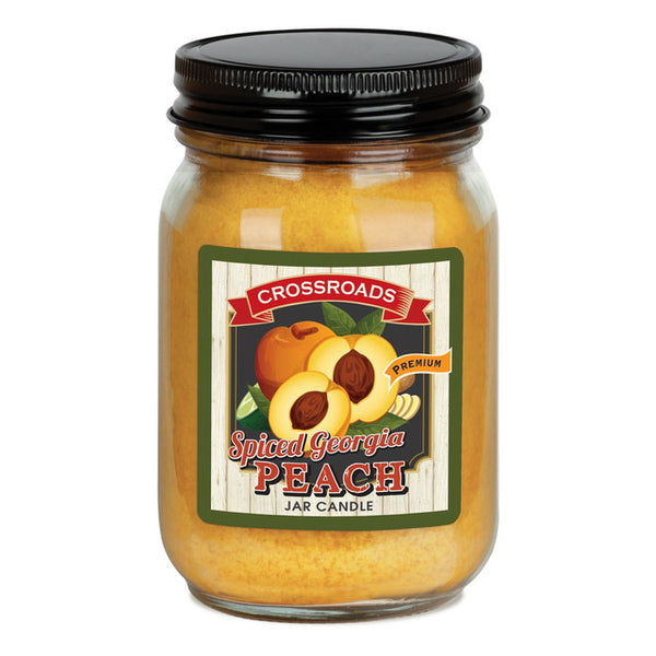 Spiced Georgia Peach Pint Jar 12 oz. Candle