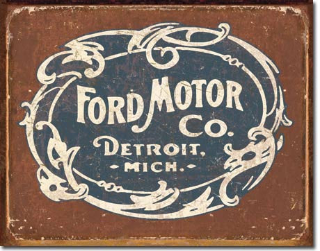 Ford - Historic Logo Tin Sign