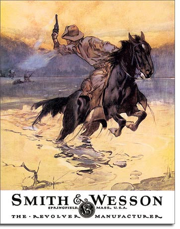 Smith & Wesson - Hostiles Tin Sign