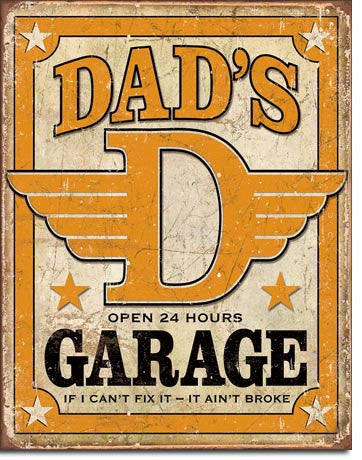 Dad's Garage Tin Sign