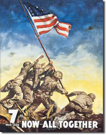 War Bonds - IWOJIMA Tin Sign