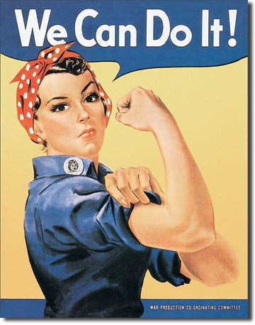Rosie the Rivetor Tin Sign