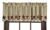 Abilene Star Lined Valance