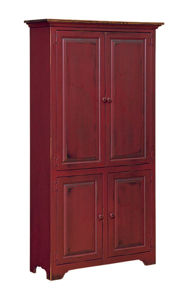 Bookcase-J192 6' Large with 4 Solid Doors