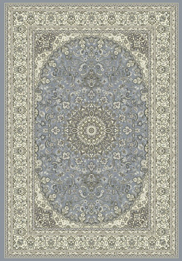 Ancient Garden 57119-Steel Blue/Cream