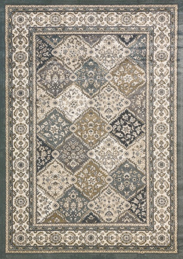 Yazd 8471-Blue/Ivory