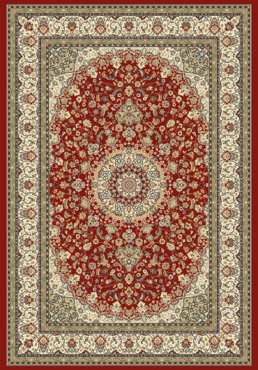 Ancient Garden 57119-Red/Ivory