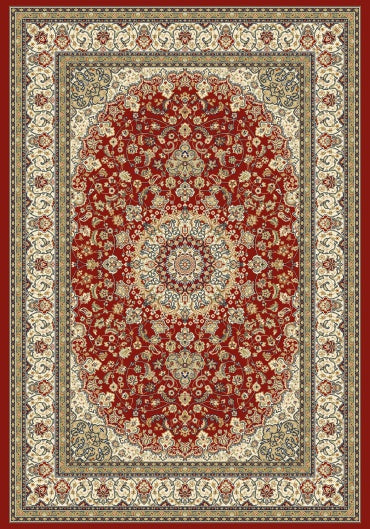 Ancient Garden 57119-Red/Ivory