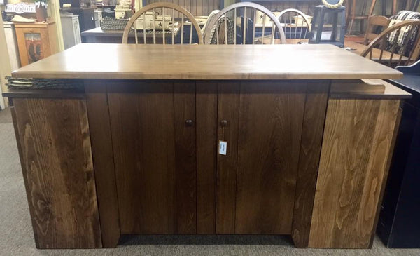 Amish Island - Standard Base with No Drawers & X-Large Top