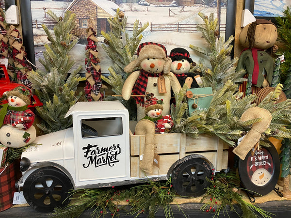 The Amish Furniture Company Happy Thanksgiving - Buffalo Check Decorative  Accent