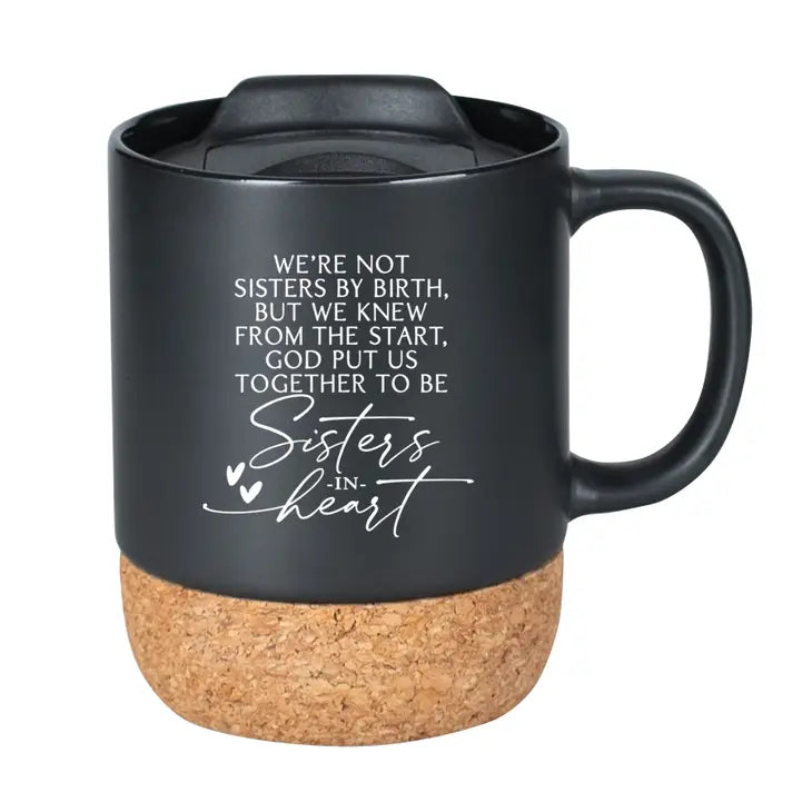 Sisters in Heart - Designer Mugs-Cork