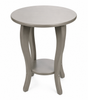 Featured Find: Amish-Made Pine Round Accent Table – Gray