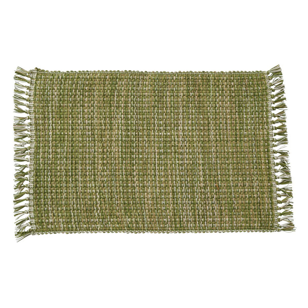 Basketweave Placemats - Evergreen - Set of 4